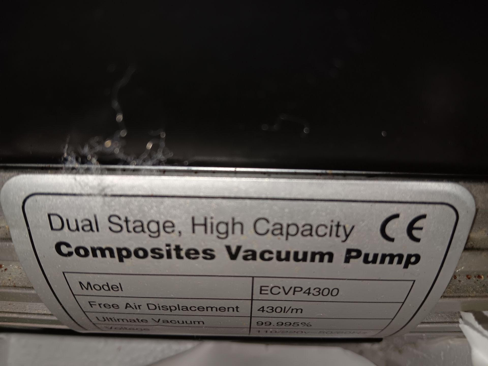 Dual Stage High Capacity Composite Vacuum Pump ECVP 4300 - Image 2 of 5