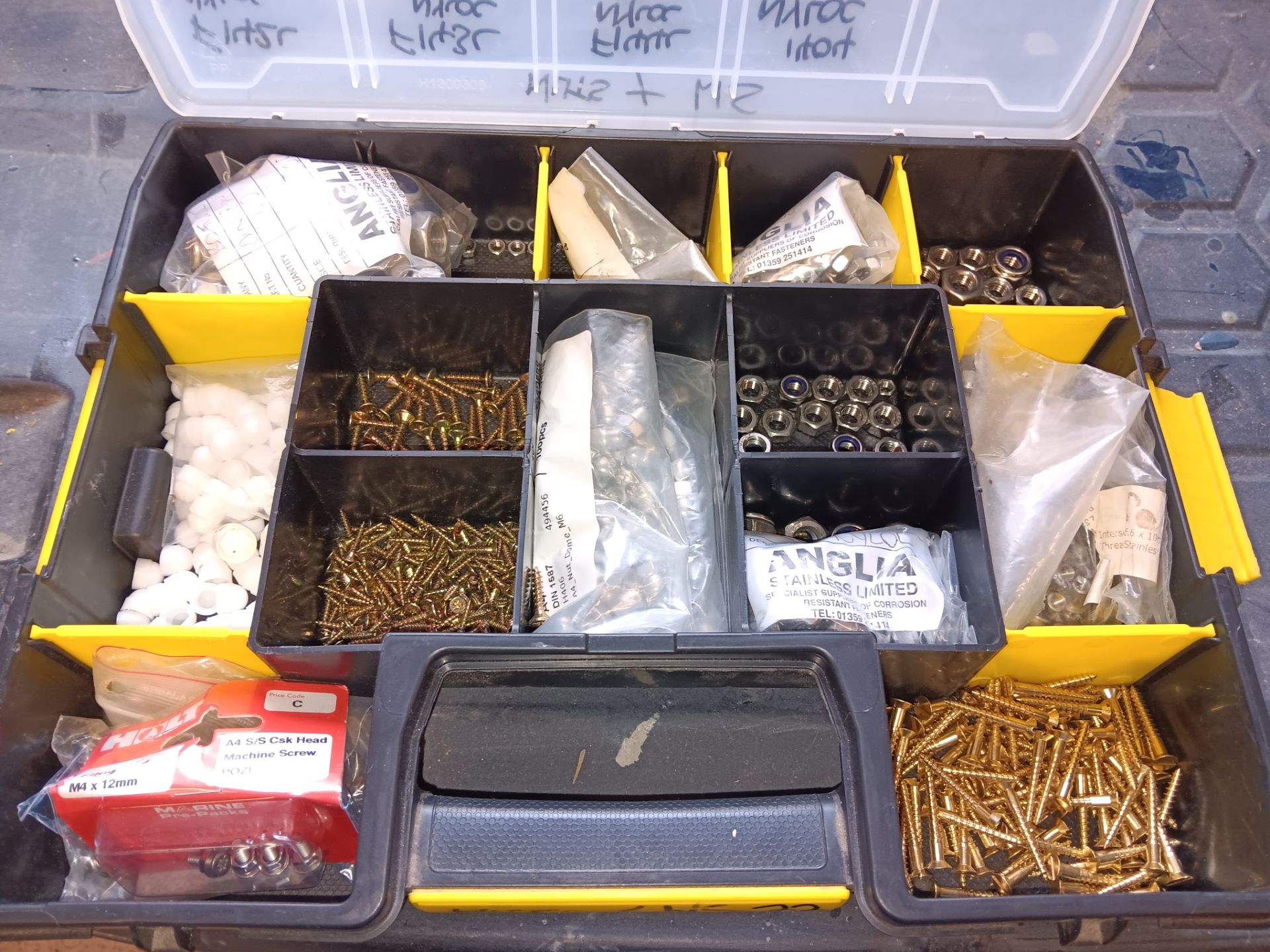 6 x containers - A4 stainless steel screws, washers, nuts & machine screws - Image 6 of 13