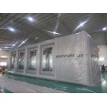 Inflatable Workshop/Spray Booth; Measurements: 15m (L) x 5m (W) x 4500mm (H) with 2 x FQM -2320