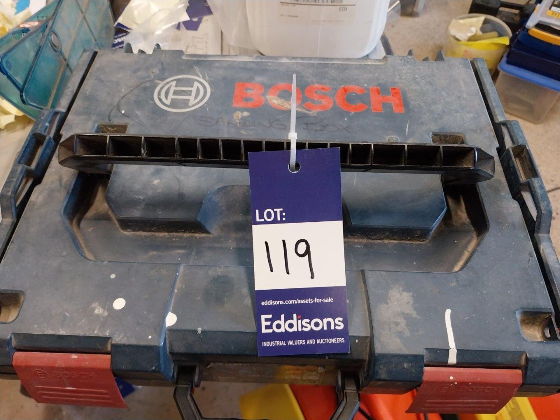 Various Sanding blocks in Bosch box