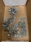 Assorted '925' stamped white metal chains (total 450g)