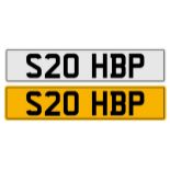 Cherished registration number.: .S20HBP An administration fee of £80 + VAT will be added to the sale