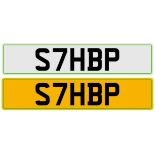 Cherished registration number.: .S7HBP An administration fee of £80 + VAT will be added to the