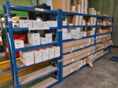 3 x Assorted bays of racking (1 x Approx. 2000 x 1