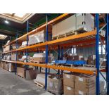 6 x Bays of pallet racking, comprising 7 x endfram