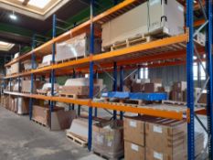 6 x Bays of pallet racking, comprising 7 x endfram