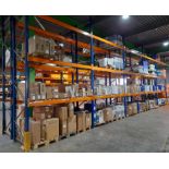 5 x Bays of pallet racking, comprising 6 x endfram