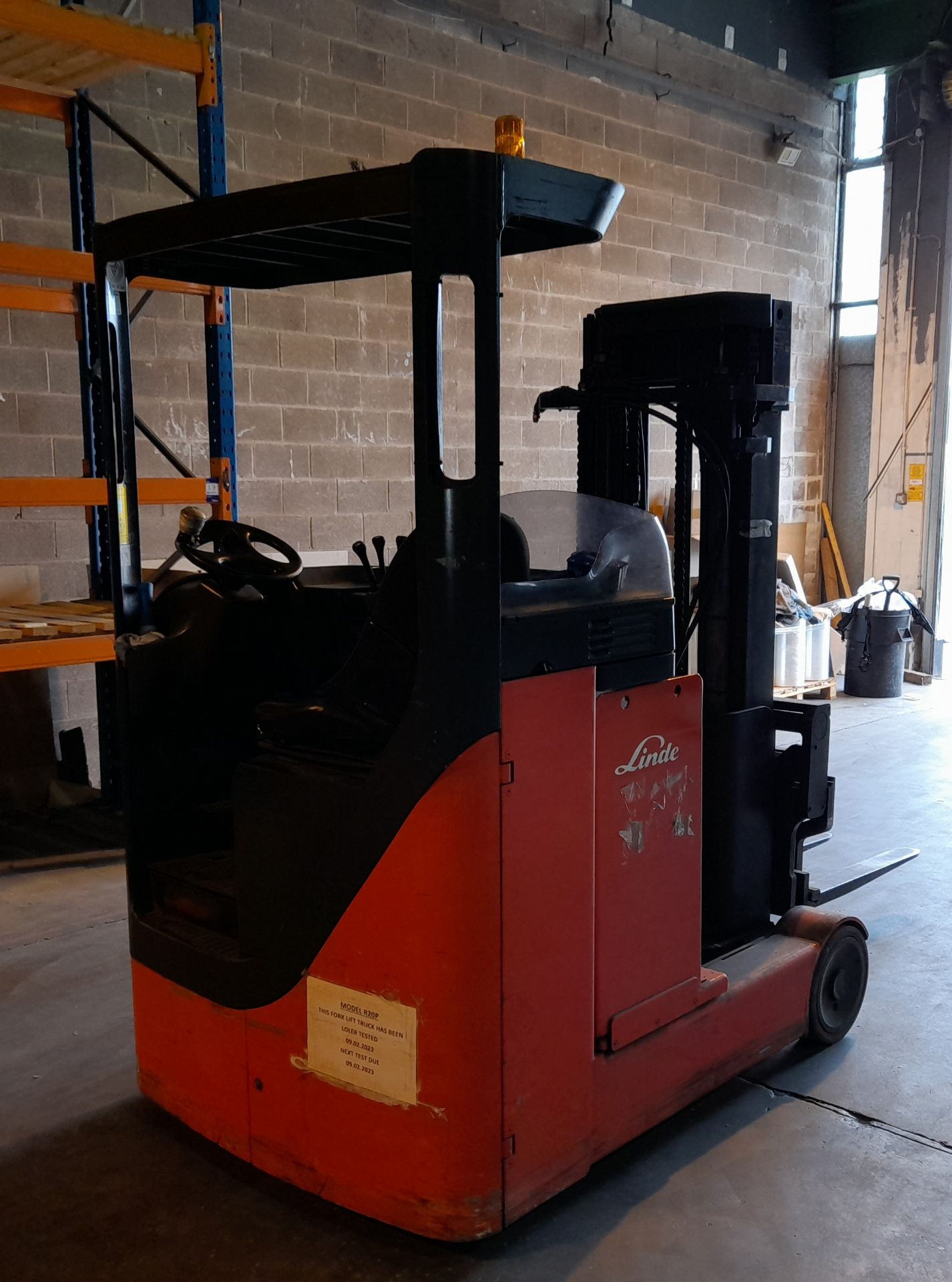 Linde R20P Electric reach truck, 1996, 6817 Hours, - Image 2 of 5