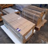 15 x 4 packs of Villeroy & Boch 40x120 white tiles & 34 x 7 packs of Villeroy & Boch 15x90 beige