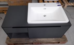 Villeroy & Boch sink basin with vanity unit (1000x500x420) (Ex-display, viewing strongly recommended