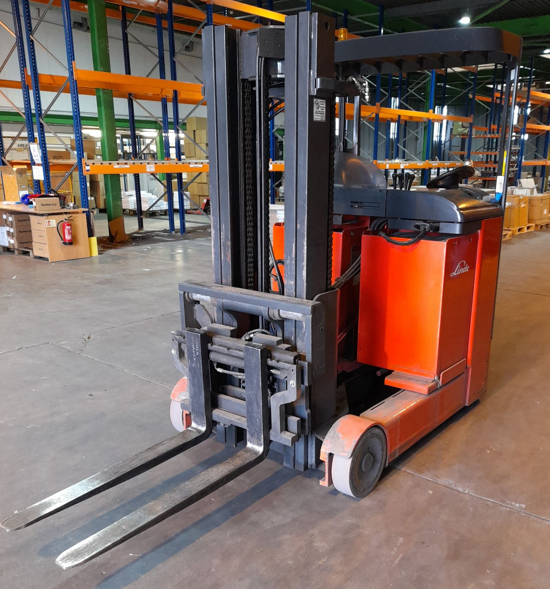 Linde R20P Electric reach truck, 1996, 6817 Hours, - Image 4 of 5