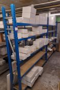2 x Bays of racking, comprising 3 x assorted end f