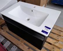 Villeroy & Boch sink basin with vanity unit (800x500x440) (Ex-display, viewing strongly