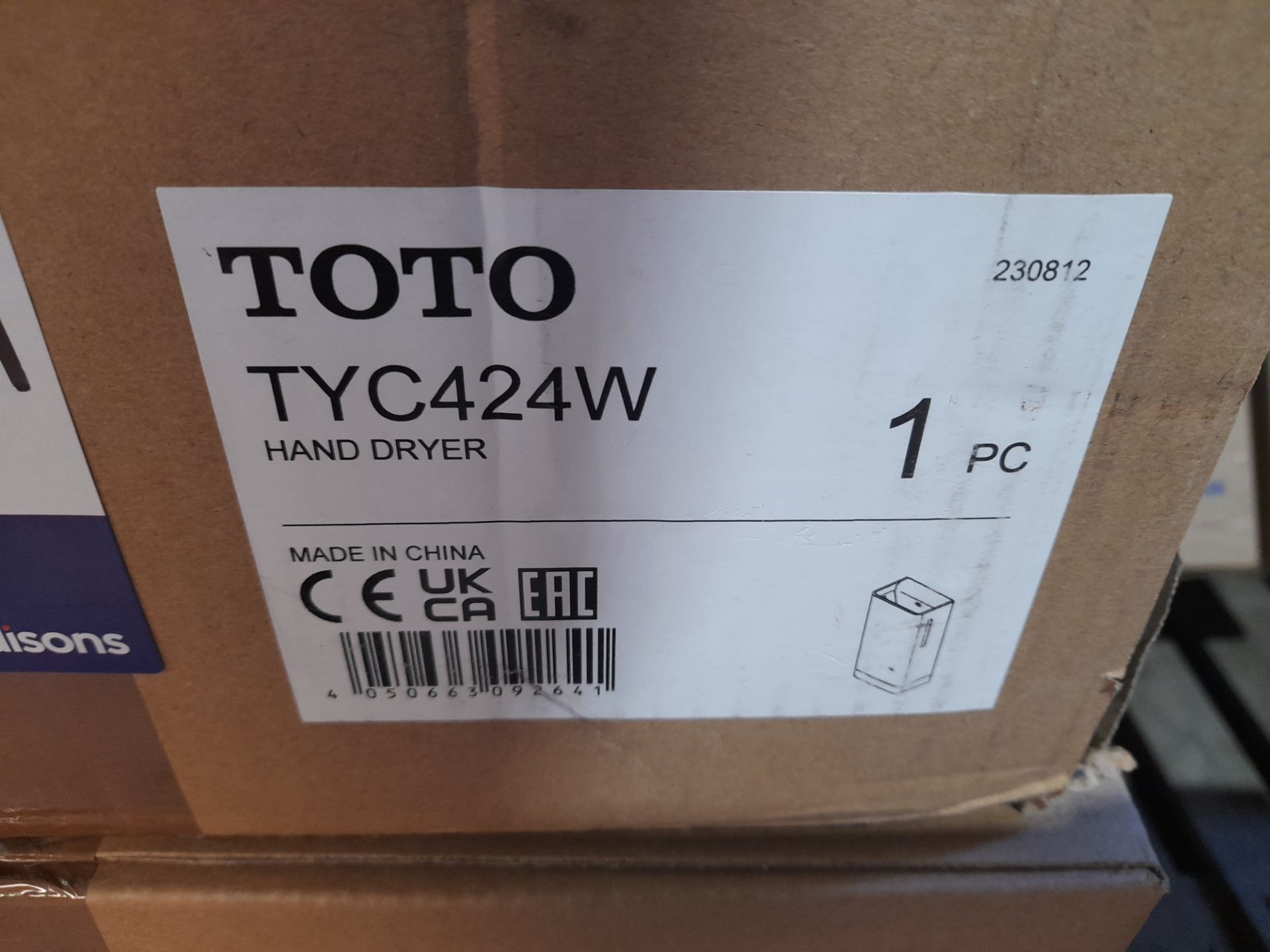 Toto Hand Dryer (TYC424W) - Image 2 of 2