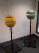 2 x 'Space Age' floor lamps (to First Floor)