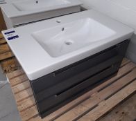 Villeroy & Boch sink basin with vanity unit (800x480x480) (Ex-display, viewing strongly