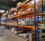 6 x Bays of pallet racking, comprising 7 x endfram