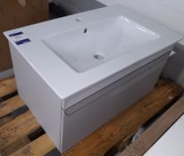 Villeroy & Boch sink basin with vanity unit (800x500x440) (Ex-display, viewing strongly