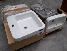6 x Various Villeroy & Boch sink basins (Ex-display, viewing strongly recommended as some items