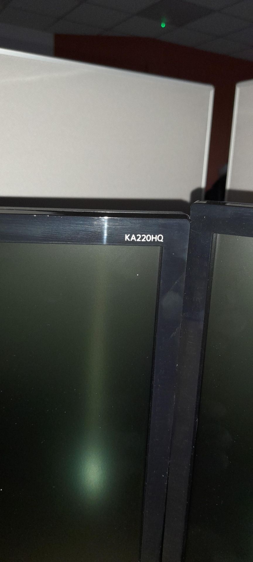 2x Acer KA220HQ LCD monitor with twin arm mount. L - Image 3 of 4