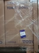 2x Toto CW552RY wall mounted toilet bowl