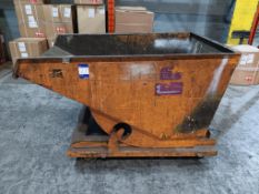 Leonard steel mobile forklift tipping skip