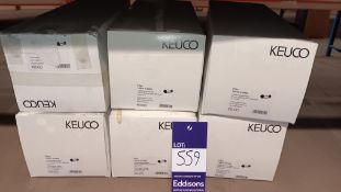 6 x Keuco toliet roll holders - Please see photo for full description. LOCATED ON MEZZANINE,