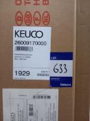 1x Keuco 26009176333 royal integral 900m cabinet with lights and radio, 2x Keuco 2600917000 royal