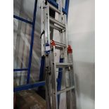 Triple section aluminium step ladder