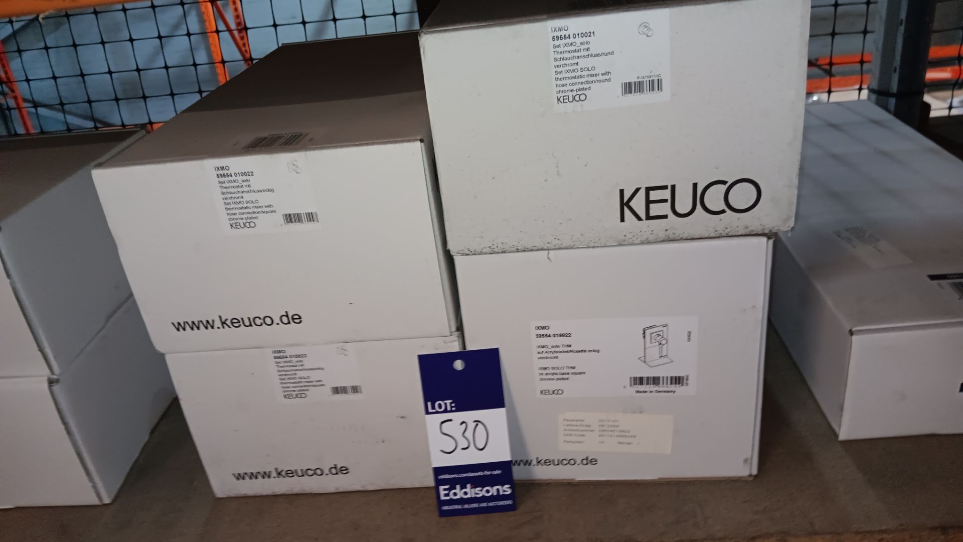 4 x Various Keuco thermostatic mixers - Please see photo for full description. LOCATED ON MEZZANINE,