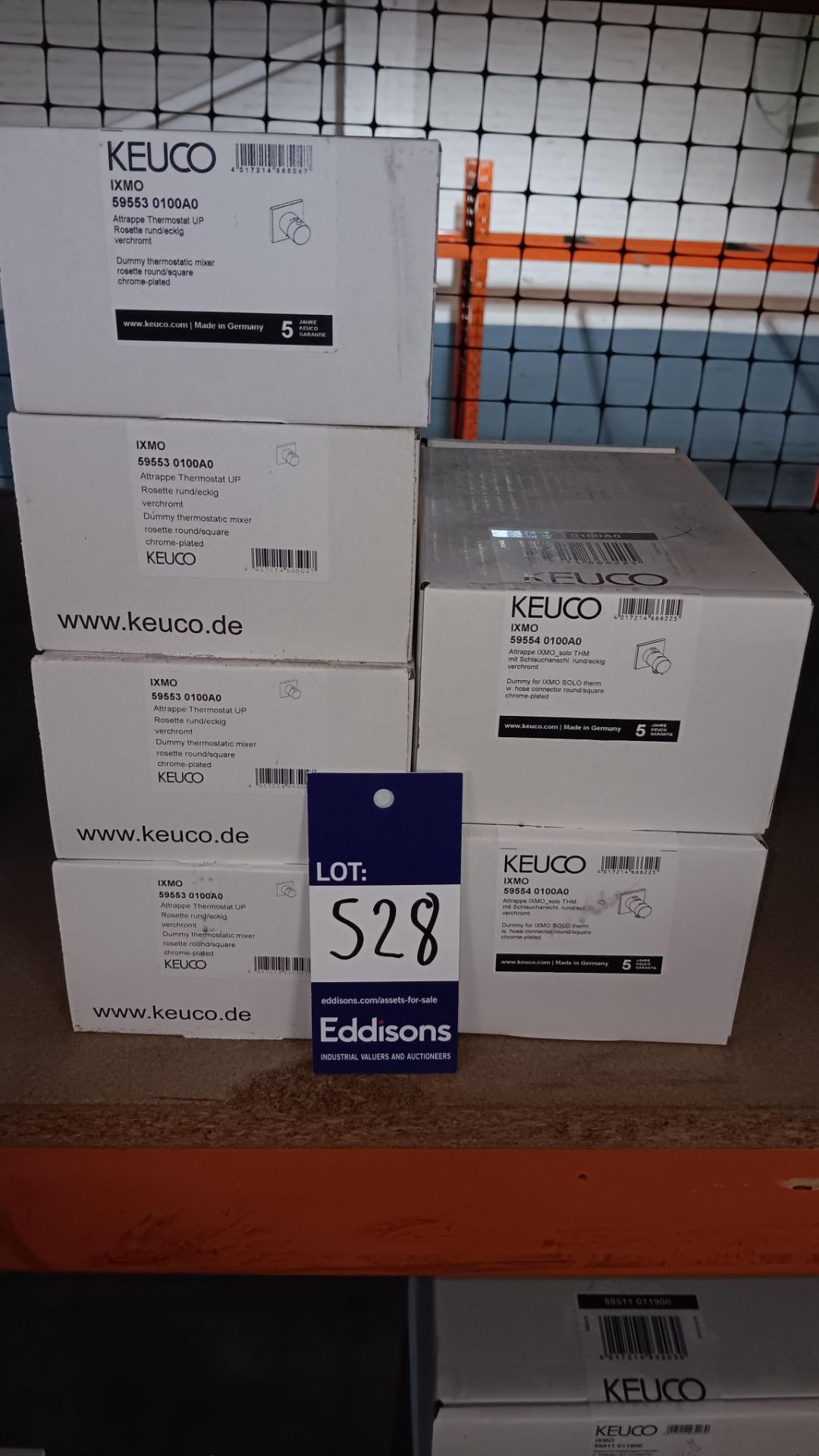 Quantity of Keuco fittings to include dummy thermostatic mixers - Please see photo for full