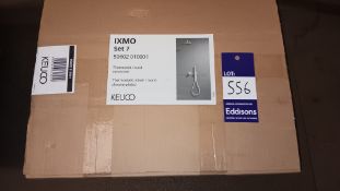 Keuco IXMO Set 7 chome plated thermostatic mixer set - Please see photo for full description.