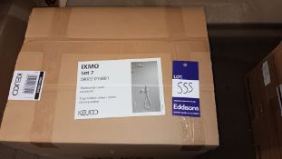Keuco IXMO Set 7 chome plated thermostatic mixer set - Please see photo for full description.
