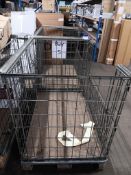2x steel cages. LOCATED ON MEZZANINE