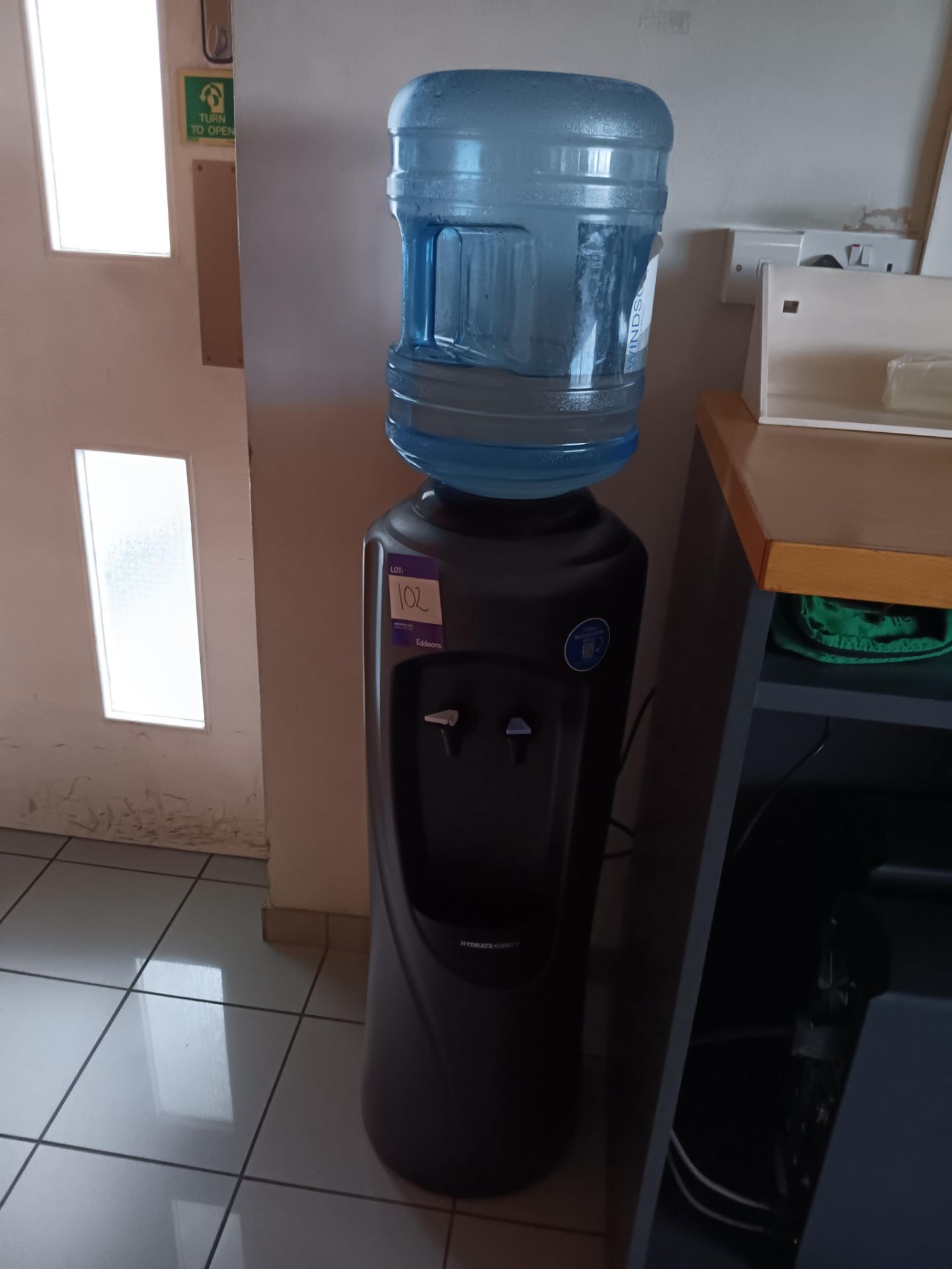 Hydrate direct water dispenser. LOCATED FIRST FLOO