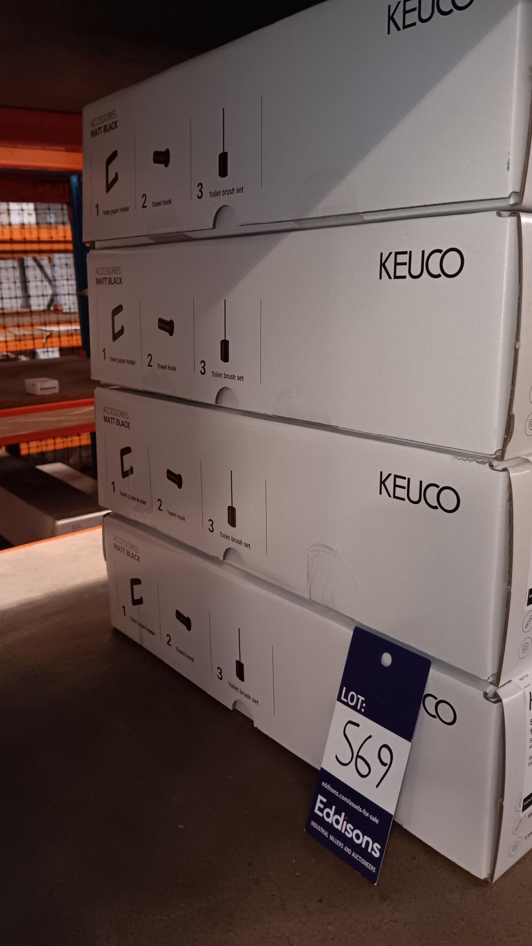 8 x Keuco WC accessories set - Please see photo for full description. LOCATED ON MEZZANINE, ACCESS - Image 2 of 2