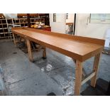 Long double packing table & steel framed packing t