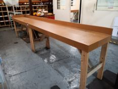 Long double packing table & steel framed packing t