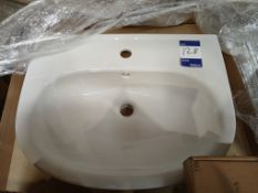 Various Villeroy & Boch bathroom units to include 3 x sink basins, 2 x WC’s, 2 x cisterns, WC seat &