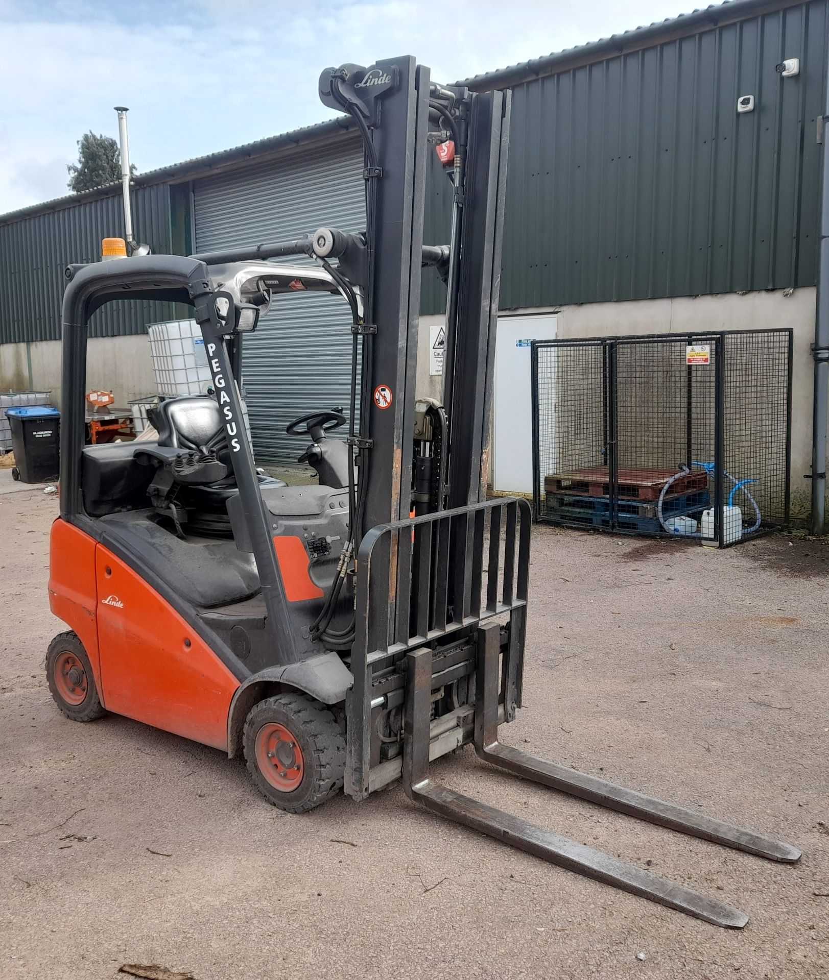 Linde H14T-01 LPG Forklift truck, 4476 Hours, Seri - Image 7 of 12