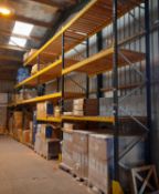 5 x Bays of Link 51H pallet racking, comprising 6