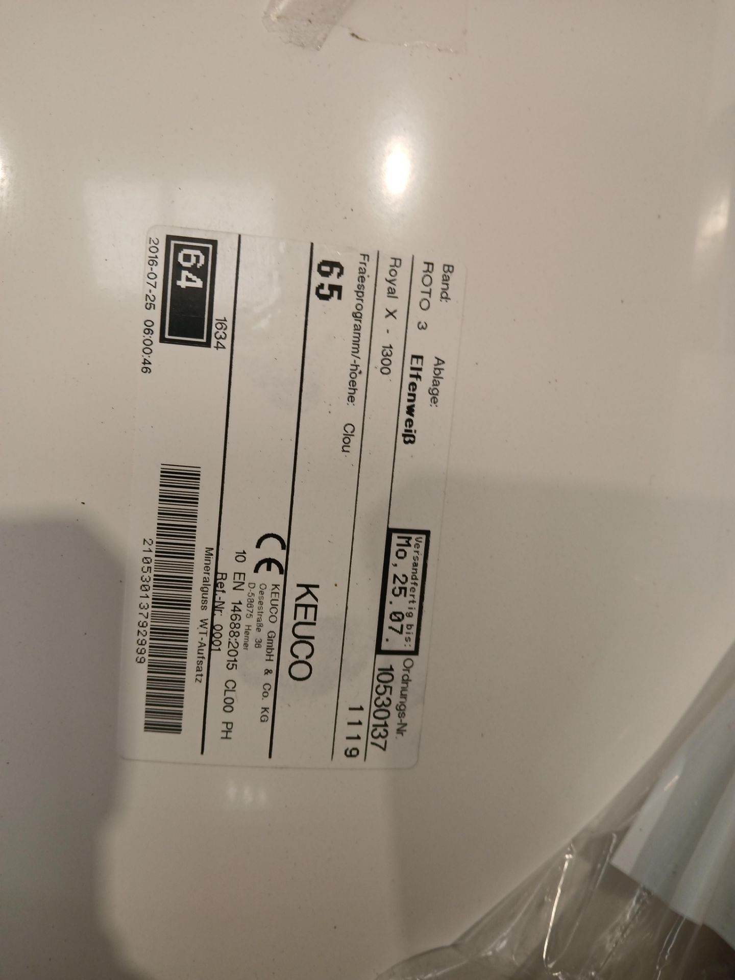 Keuco sink unit 1300x30x490mm - Image 2 of 2