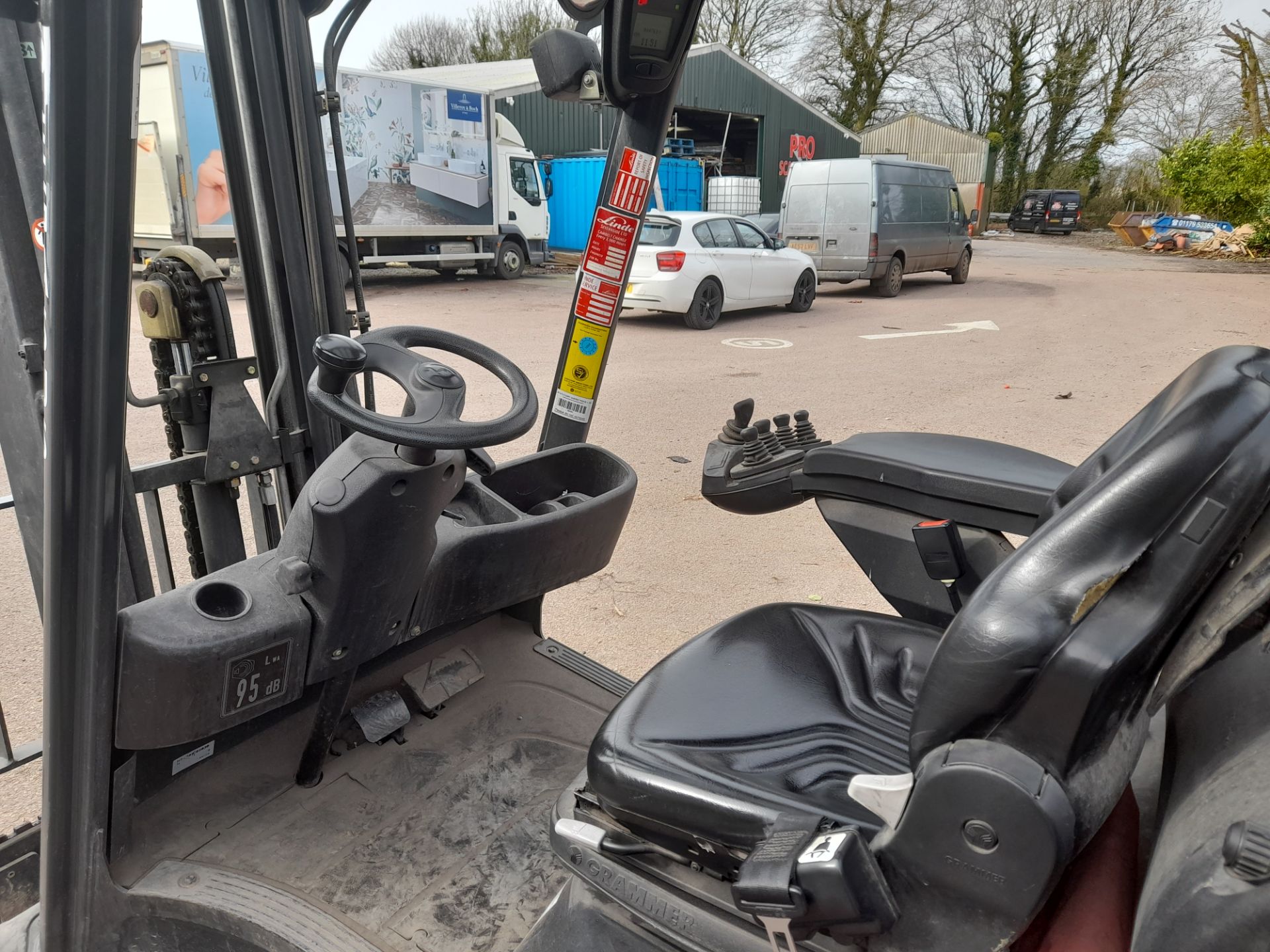 Linde H14T-01 LPG Forklift truck, 4476 Hours, Seri - Image 9 of 12