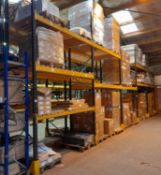 5 x Bays of Link 51H pallet racking, comprising 6