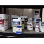 Quantity of Alexseal Epoxy top coats and primers (Part Tins)