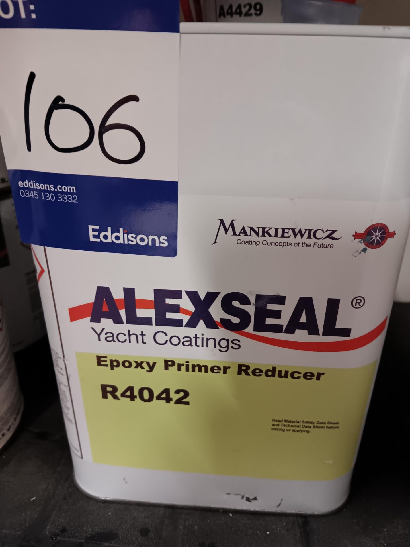 Quantity of Alexseal Epoxy top coats and primers (Part Tins) - Image 5 of 11