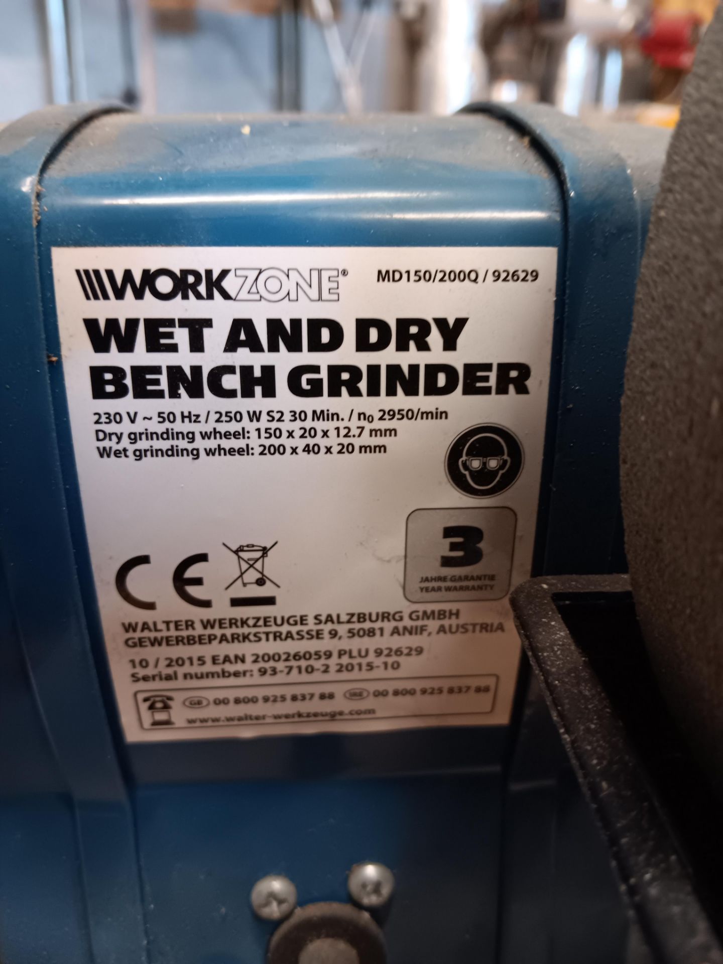Workzone Wet & Dry Bench grinder - Image 3 of 4