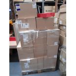 Pallet comprising approx. 30 boxes of Red Foolscap box files, Each box has 5 as lotted per