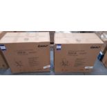 2 x Dams Sofia SOF300TI lumber task chairs, boxed, viewing recommended