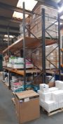 4 Bays of Link 51M boltless pallet racking comprising 8 x 4m x 90cm uprights, 16 x 2.8m closed end